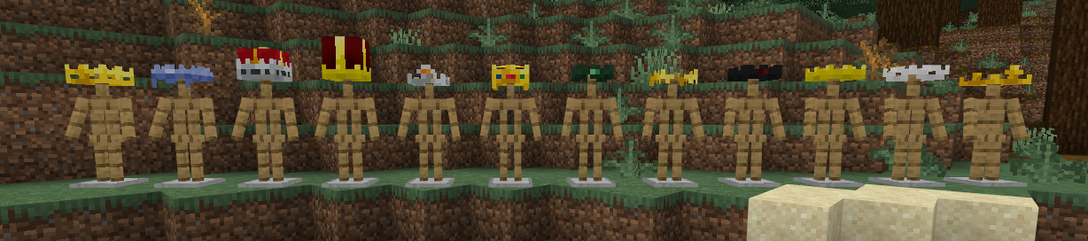 All crown styles available in Jerry's Colonies